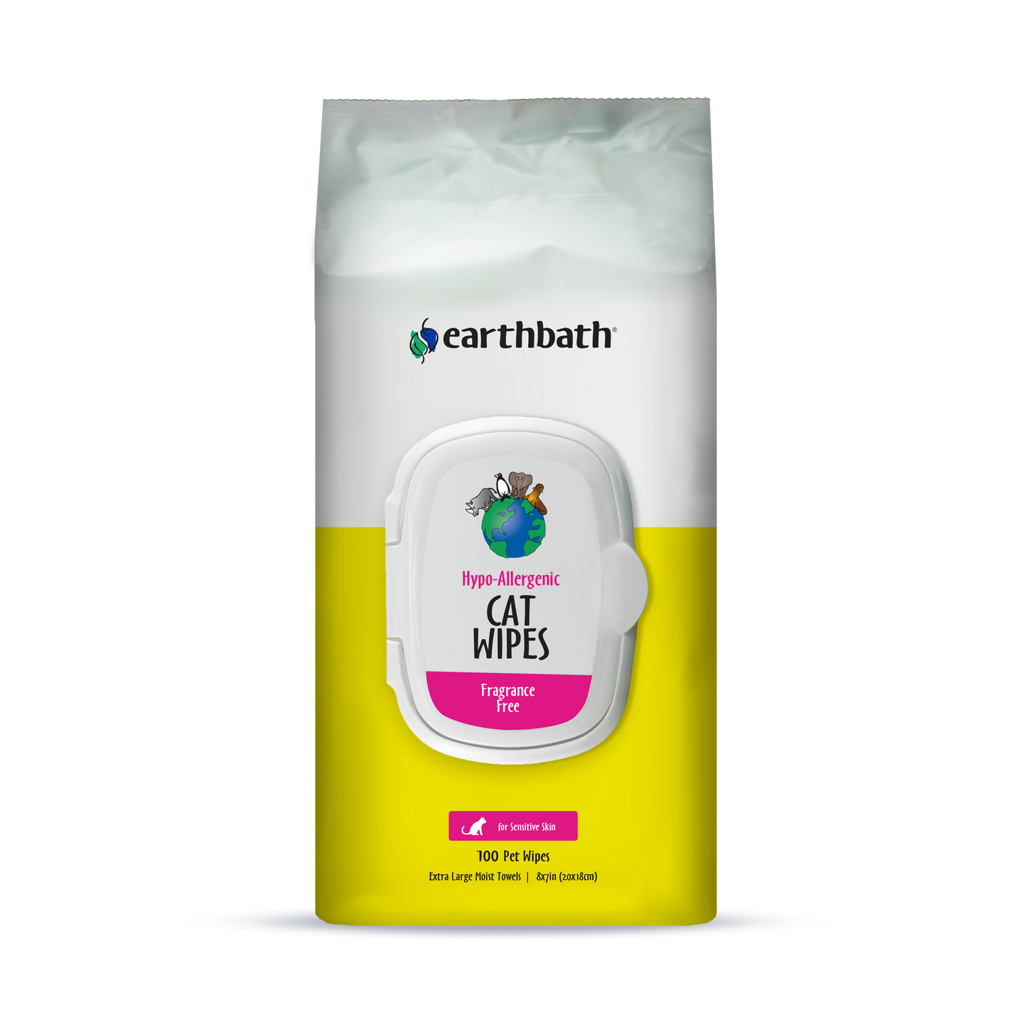Earth Bath Hypo-Cat Wipes 100ct.