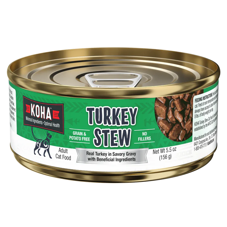 KOHA Turkey Stew Canned Cat Food