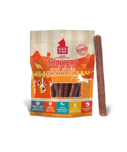 Plato Thinkers Dog Treat Sticks