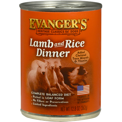 Evanger's Lamb & Rice Canned Food Case