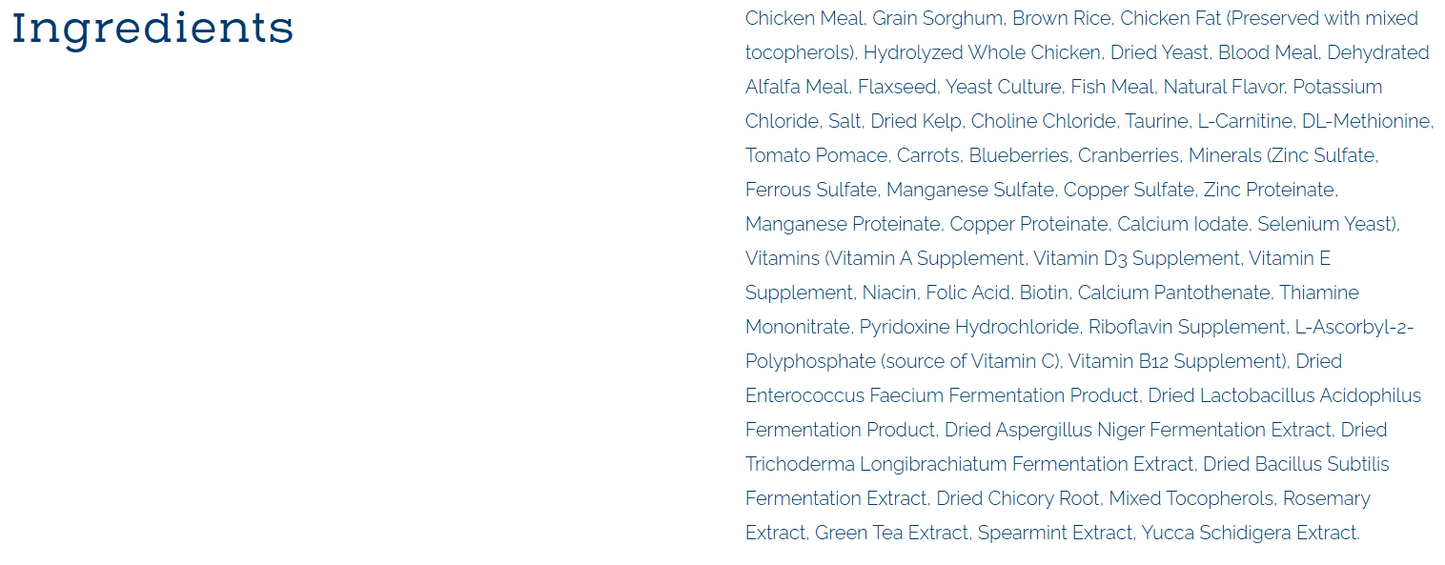 Nature's Select High Protein Recipe - Chicken & Rice