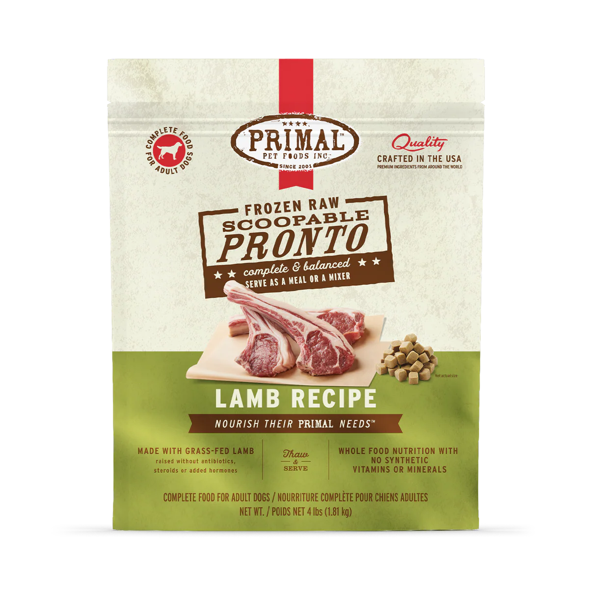 Primal Scoopable Frozen Raw Recipe