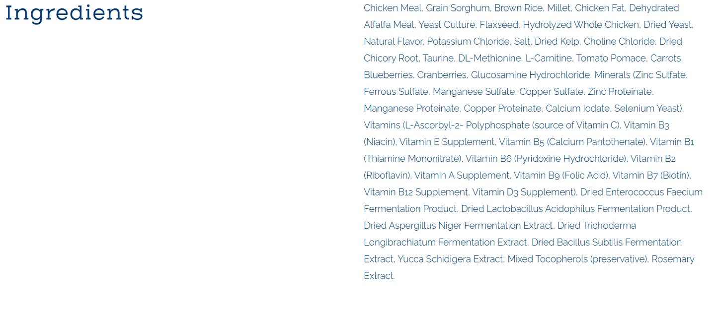 Nature's Select Plus Recipe - Chicken & Rice w/ Glucosamine